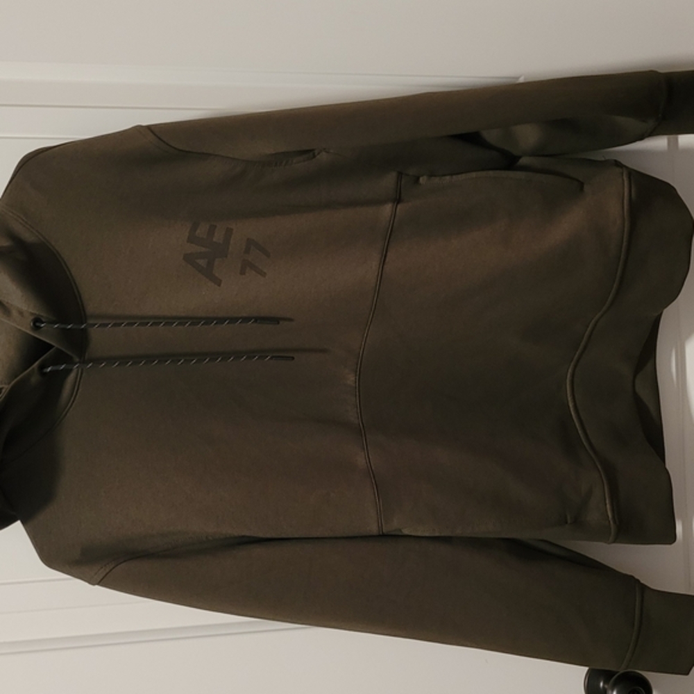 American Eagle Outfitters Men's Olive Hoodie